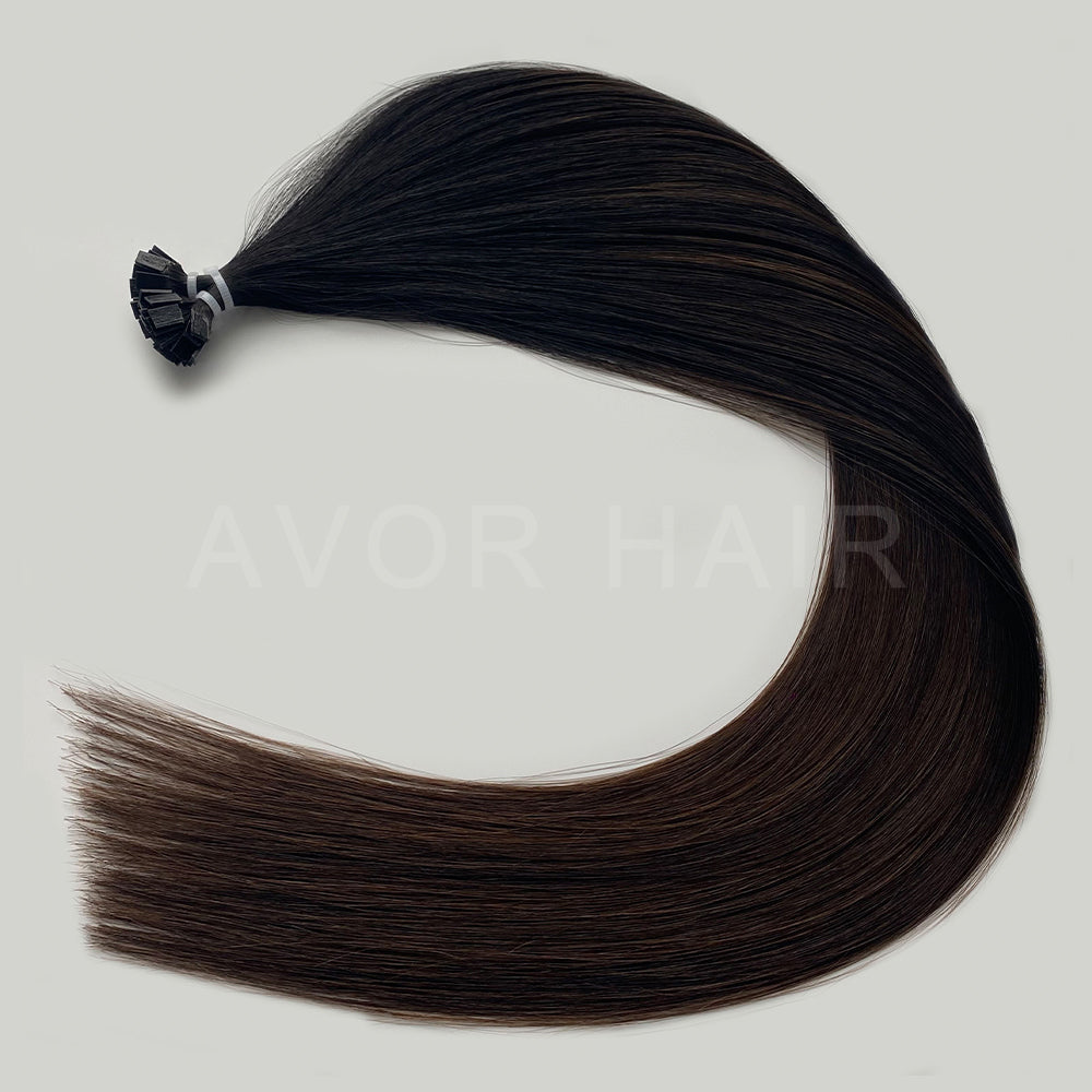 Flat Tip Hair #Natural Shadow Blonde Color Hair