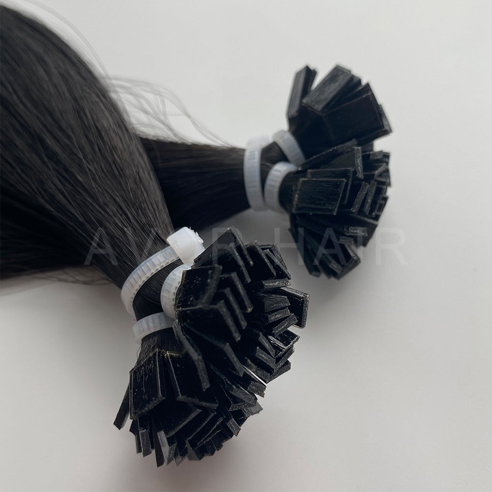 Flat Tip Hair #Natural Shadow Blonde Color Hair
