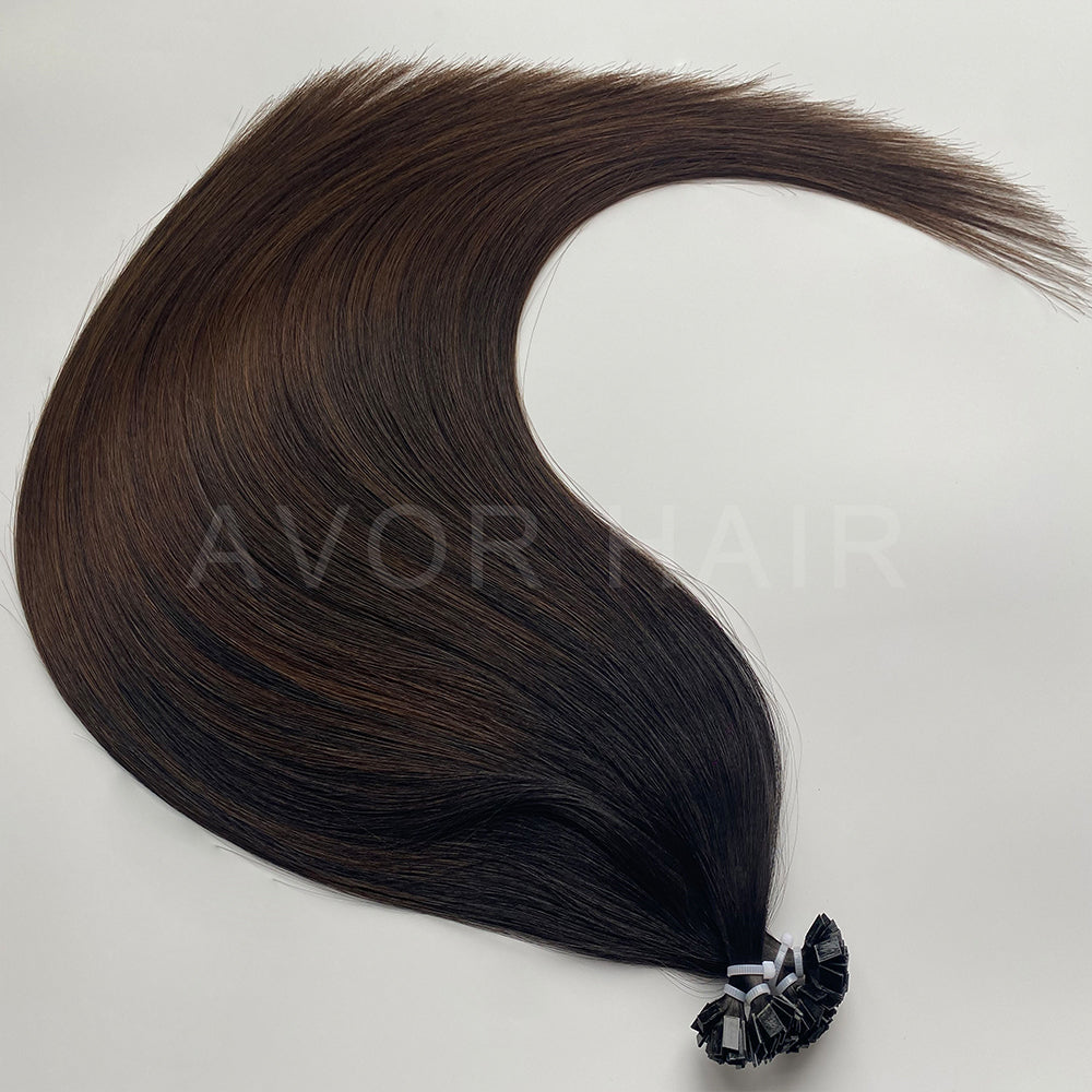 Flat Tip Hair #Natural Shadow Blonde Color Hair