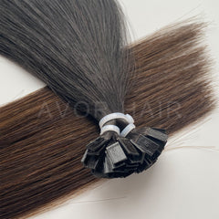 Flat Tip Hair #Natural Shadow Blonde Color Hair