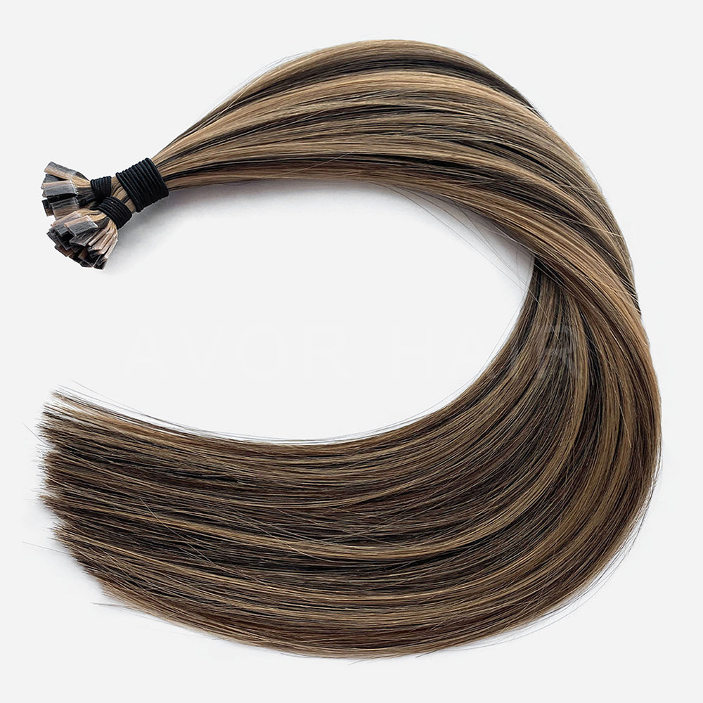Flat Tip Hair #Honey blonde transition Color Hair