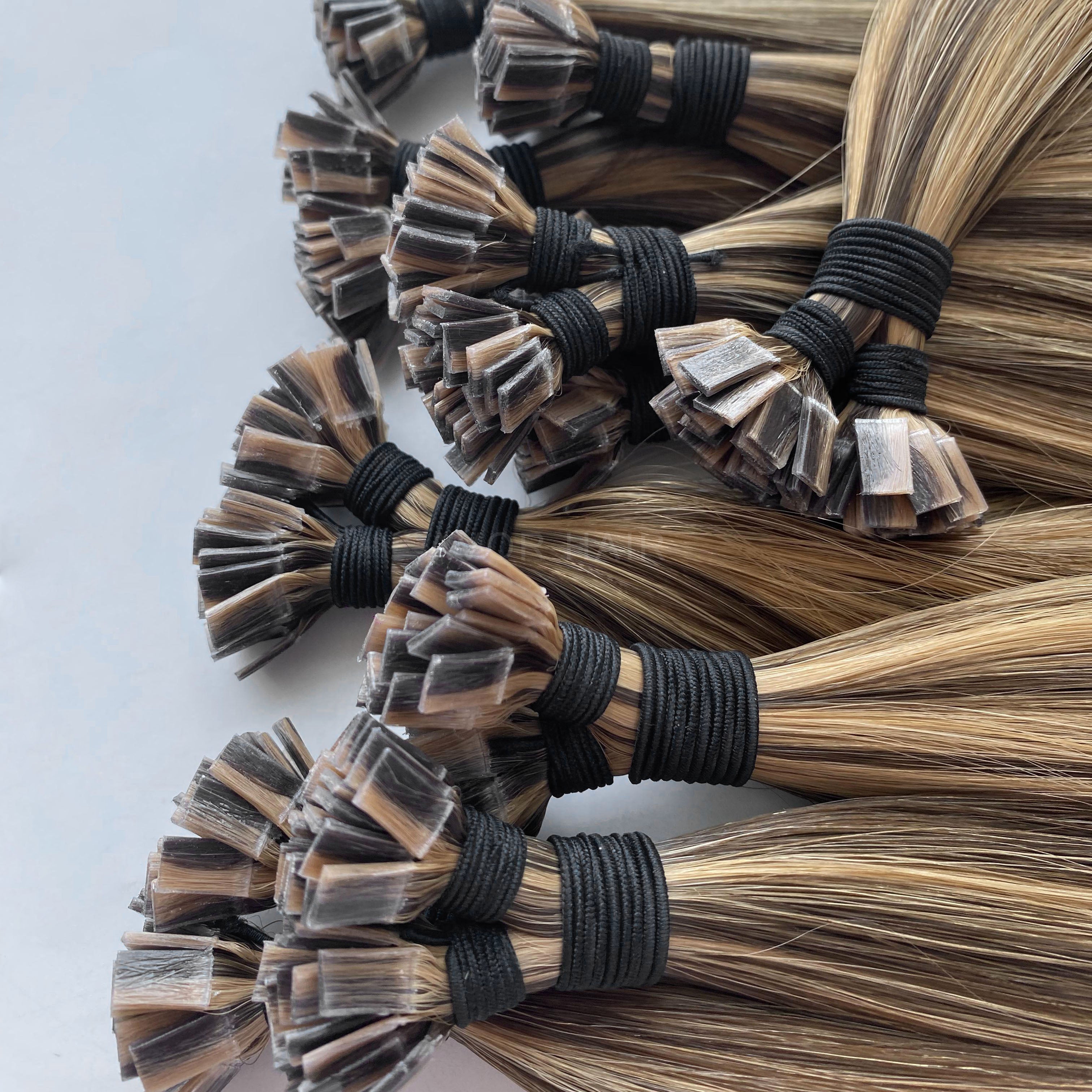 Flat Tip Hair #Honey blonde transition Color Hair