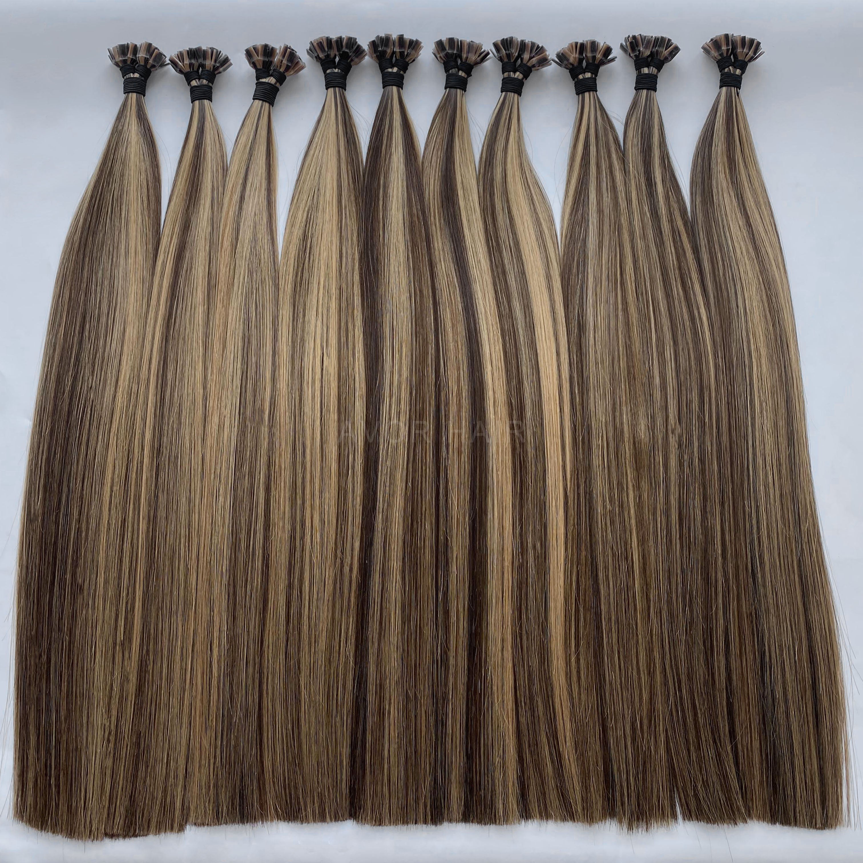 Flat Tip Hair #Honey blonde transition Color Hair
