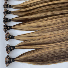 Flat Tip Hair #Honey blonde transition Color Hair