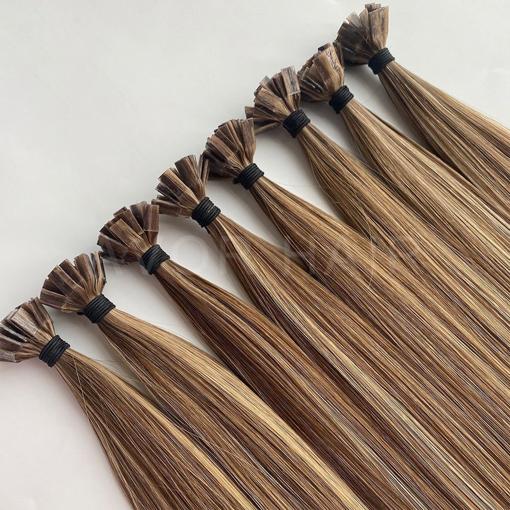 Flat Tip Hair #Ash Cocoa Brown Color Hair
