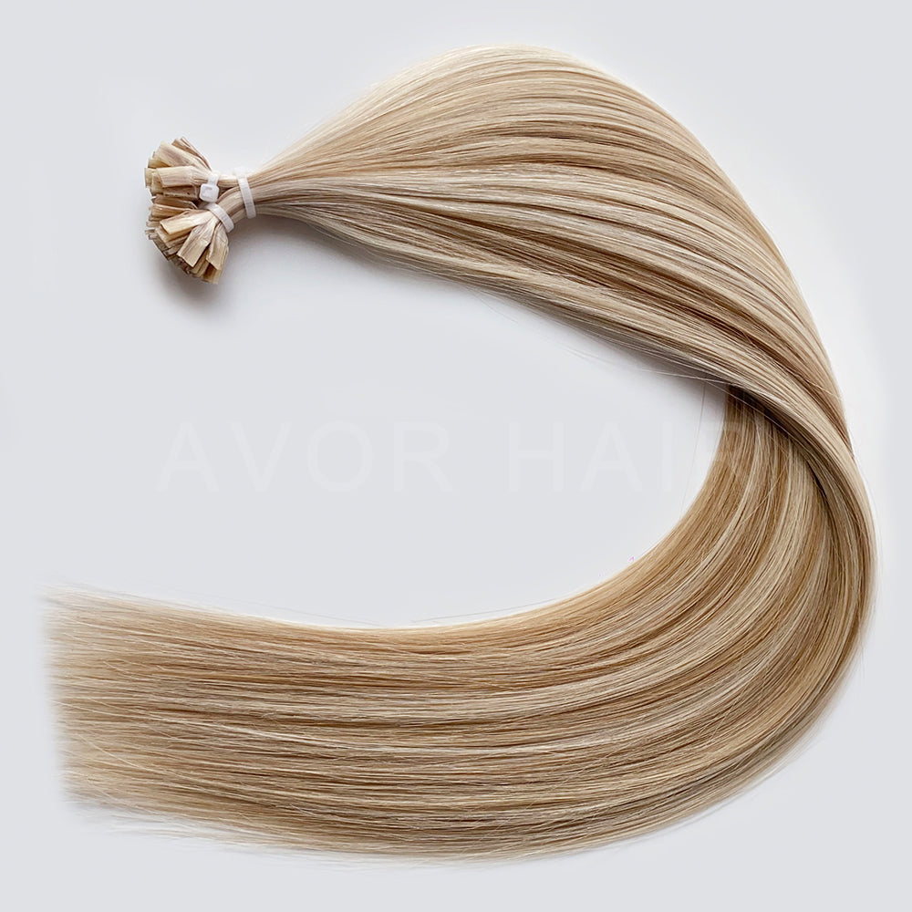 Flat Tip Hair #Cream Blonde Finish Color Hair