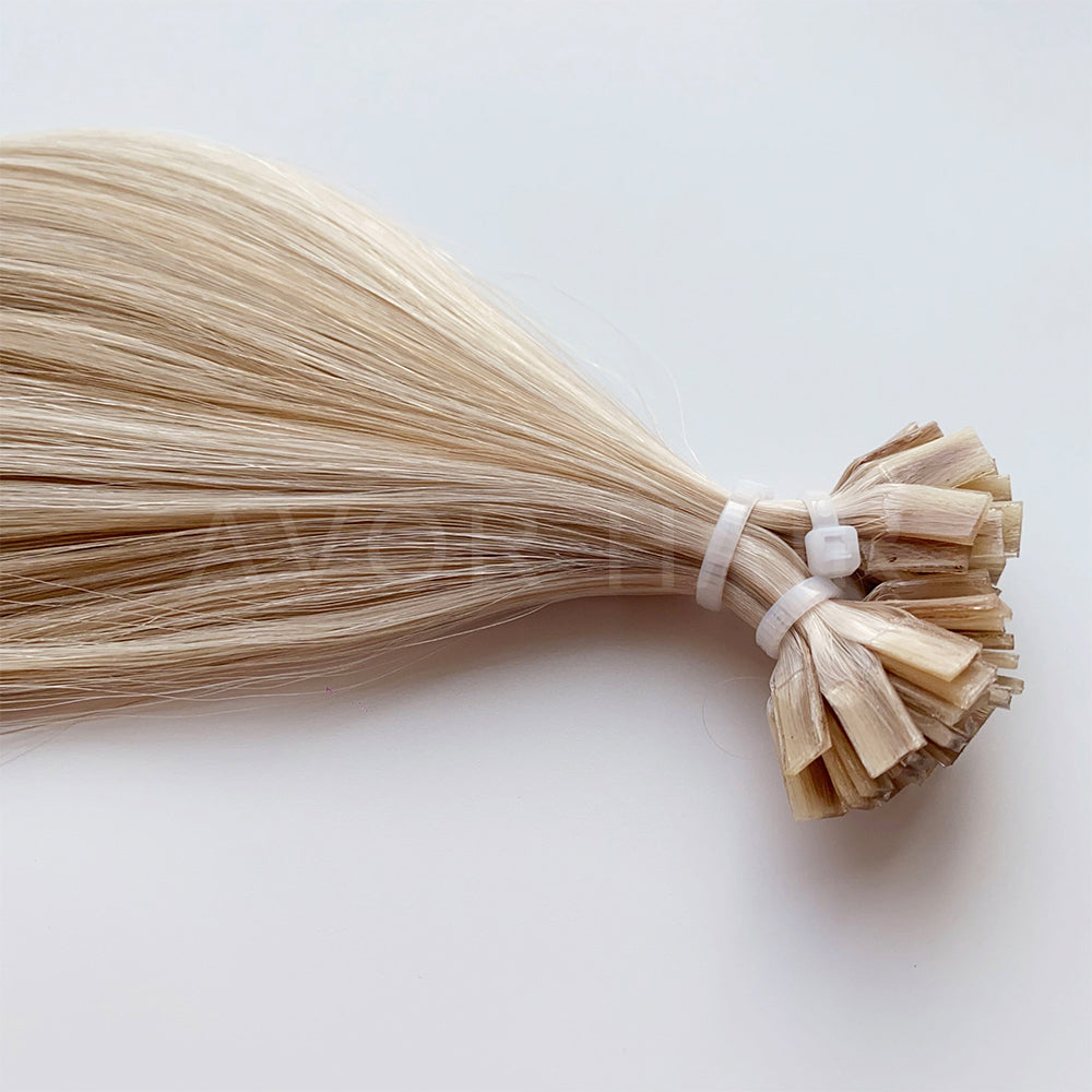 Flat Tip Hair #Cream Blonde Finish Color Hair