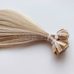 Flat Tip Hair #Cream Blonde Finish Color Hair