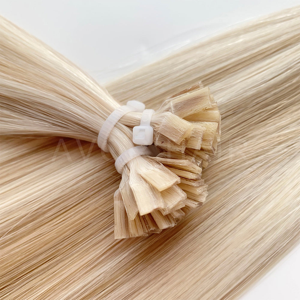 Flat Tip Hair #Cream Blonde Finish Color Hair