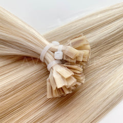 Flat Tip Hair #Cream Blonde Finish Color Hair