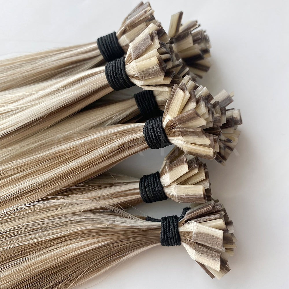Flat Tip Hair #Warm Chocolate Tone Color Hair
