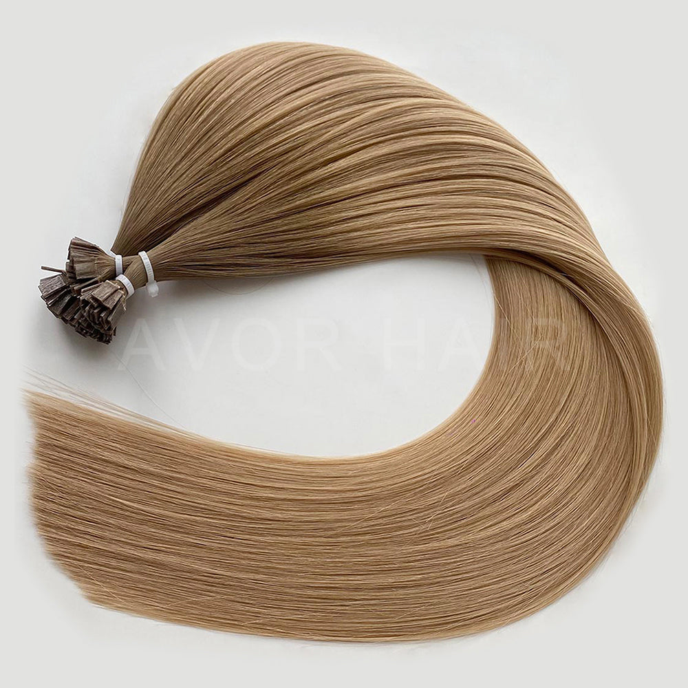 Flat Tip Hair #Beige Blonde Transition Color Hair