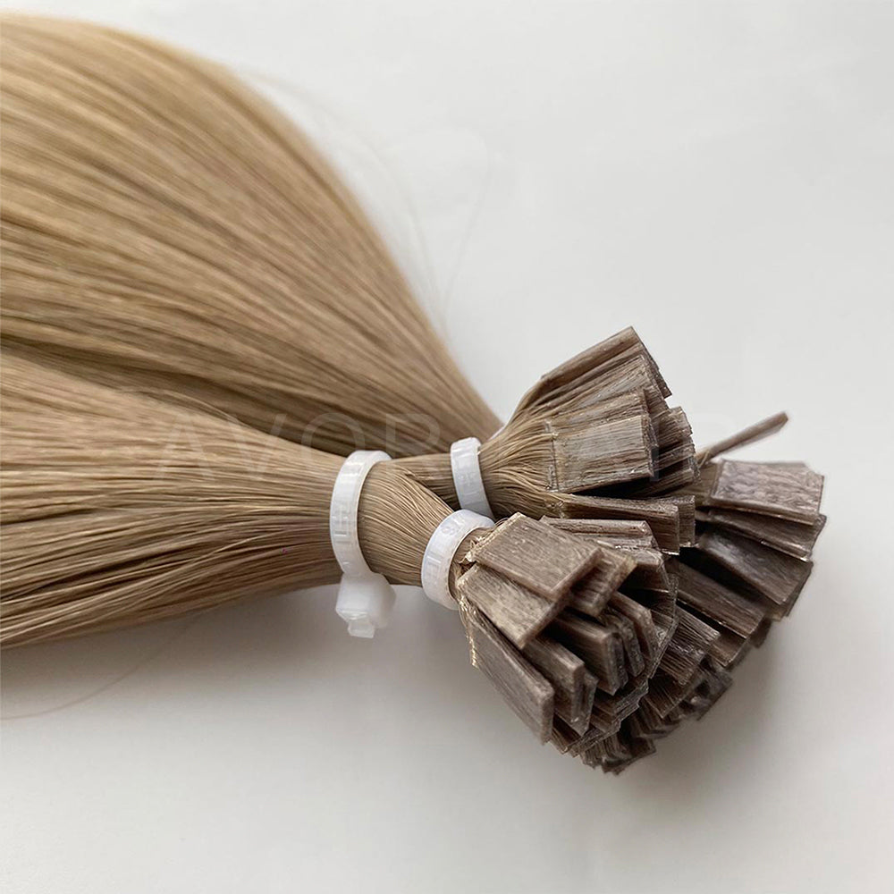 Flat Tip Hair #Beige Blonde Transition Color Hair