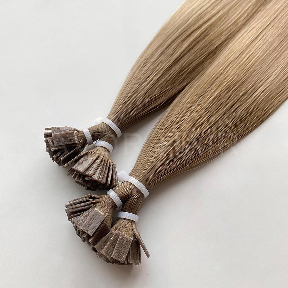Flat Tip Hair #Beige Blonde Transition Color Hair
