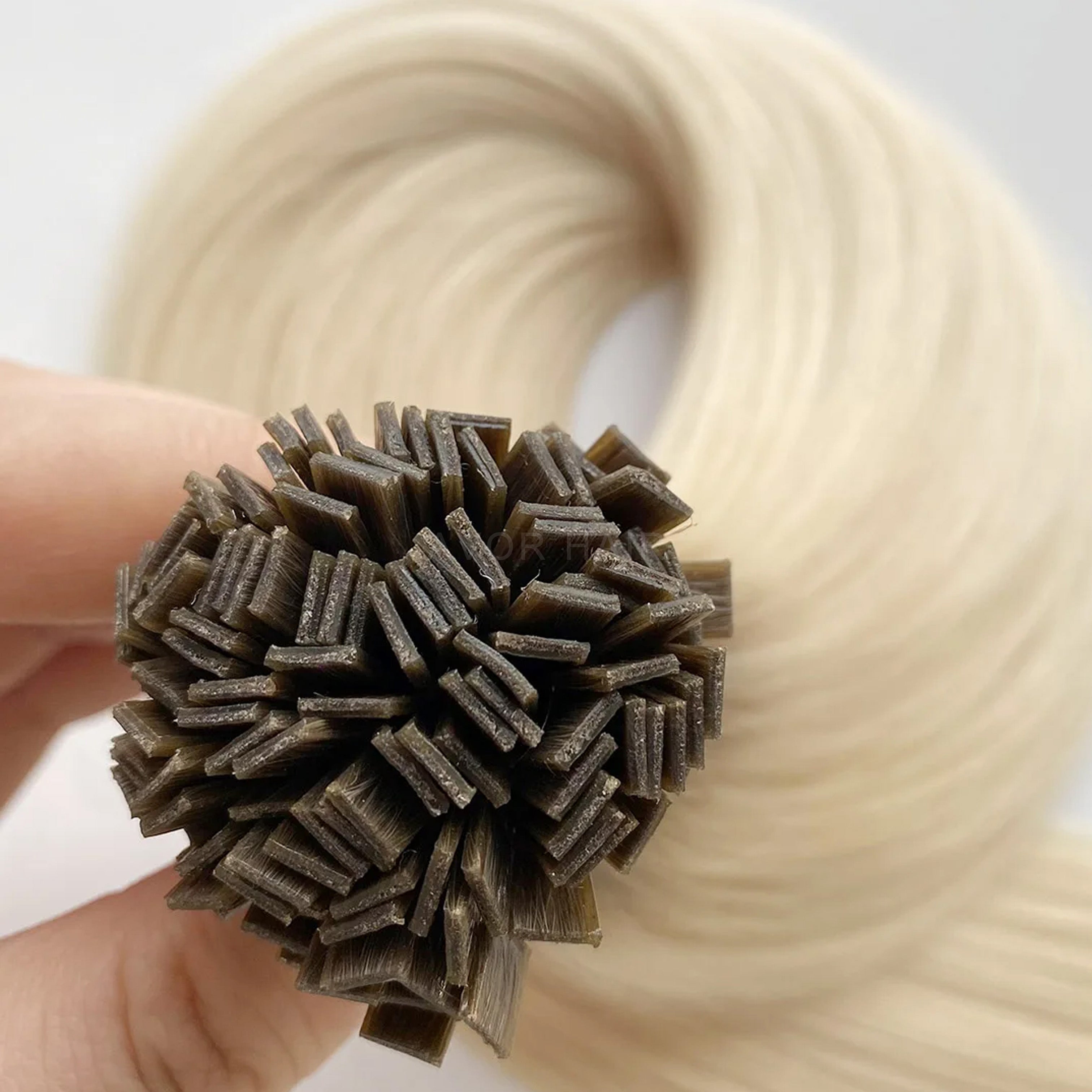Flat Tip Hair #Ash Blonde Transition Color Hair