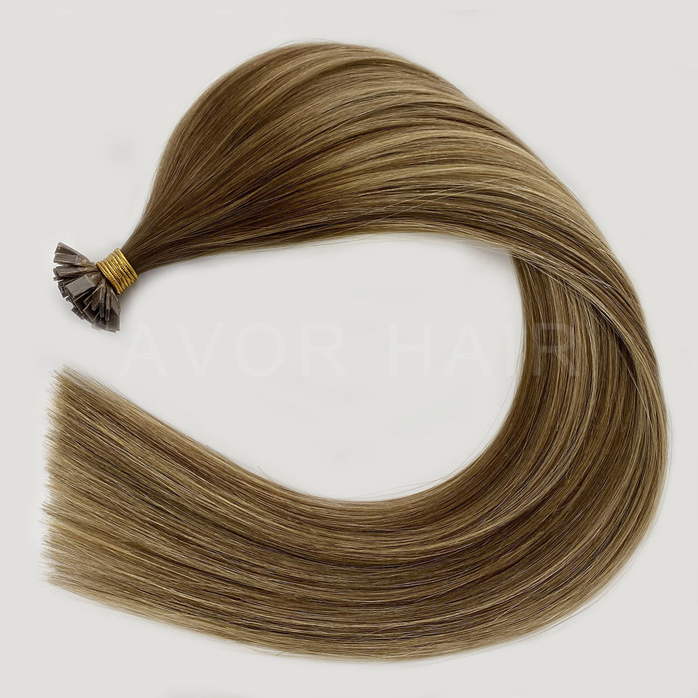 Flat Tip Hair #Champagne Light Blonde Color Hair