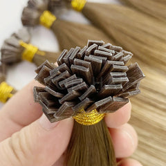 Flat Tip Hair #Champagne Light Blonde Color Hair