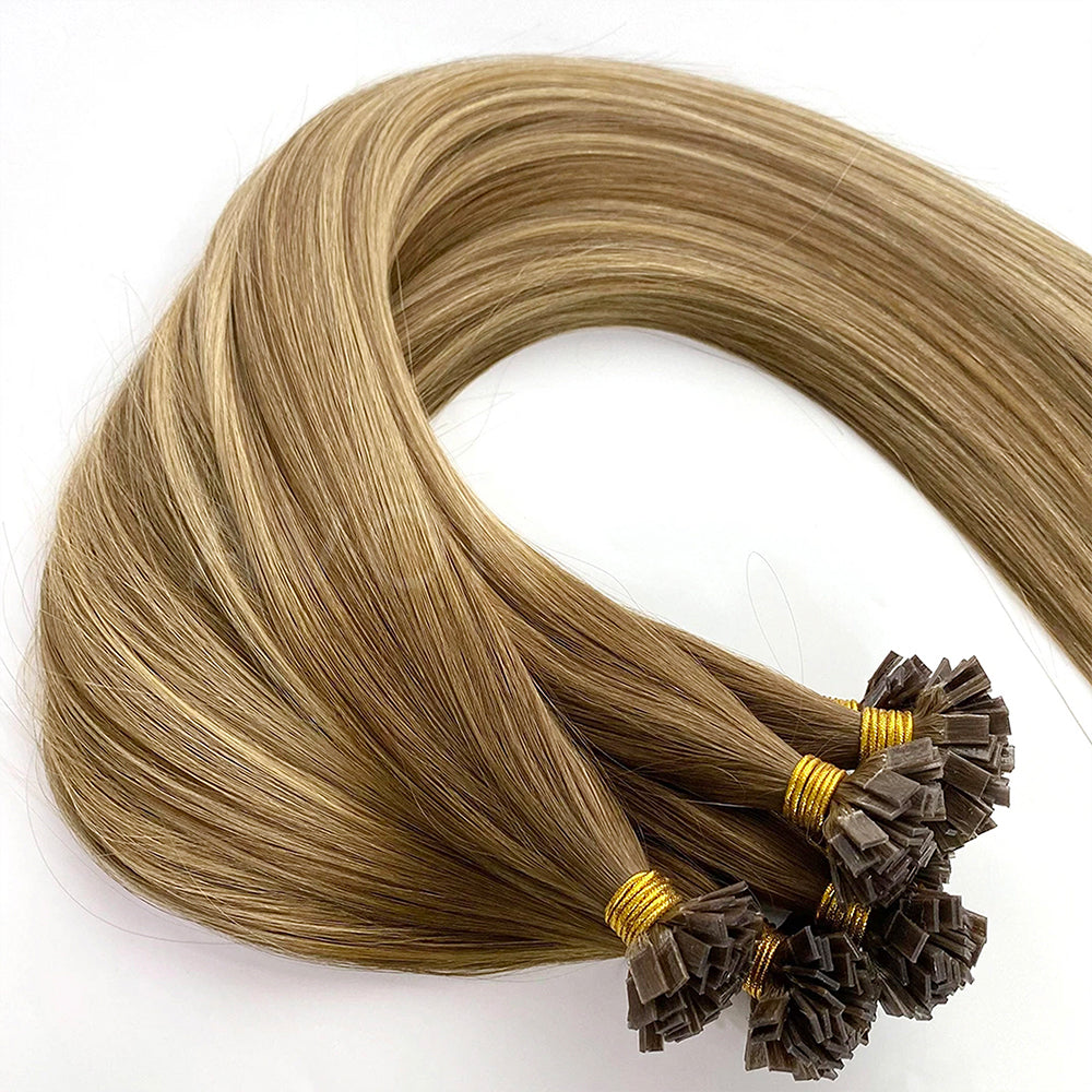 Flat Tip Hair #Champagne Light Blonde Color Hair