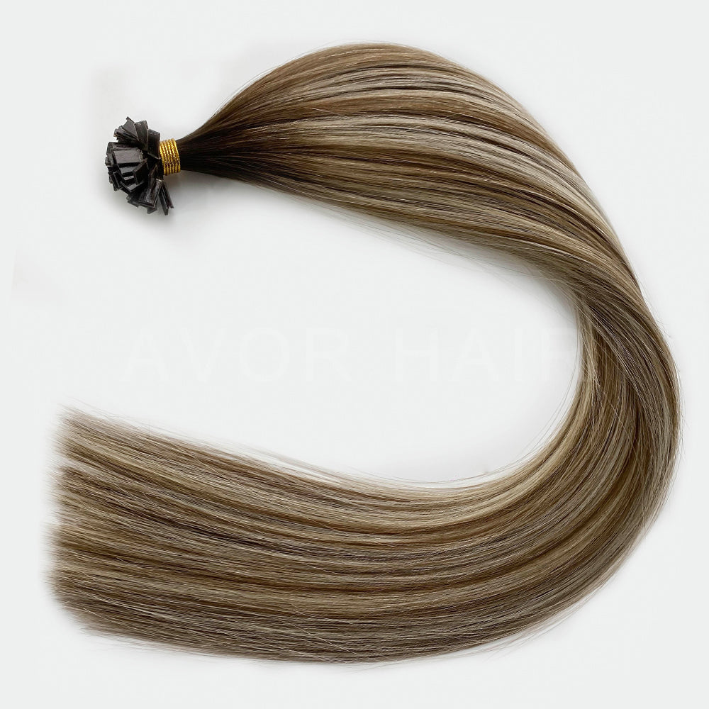 Flat Tip Hair #Balanced Beige Blonde Color Hair