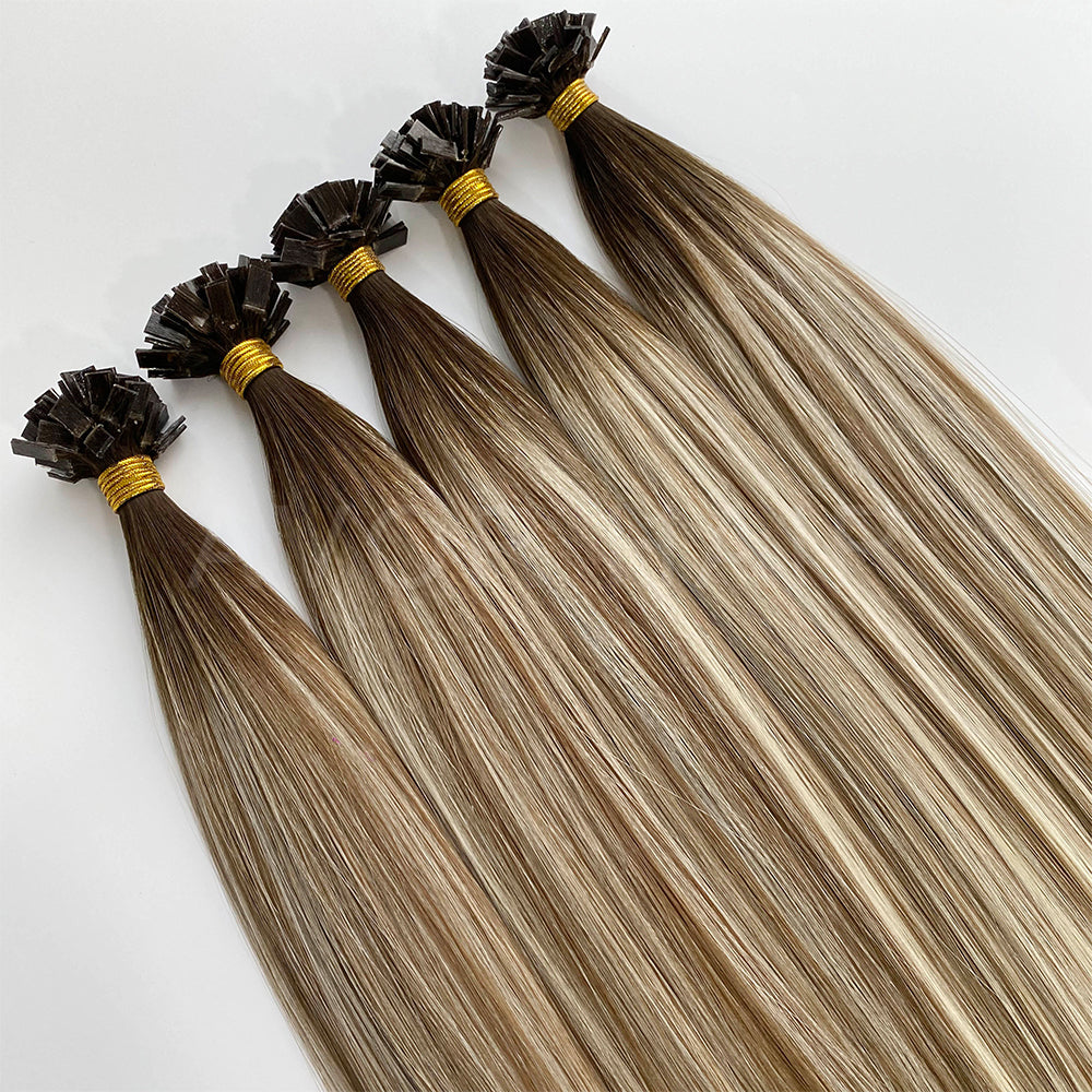 Flat Tip Hair #Balanced Beige Blonde Color Hair