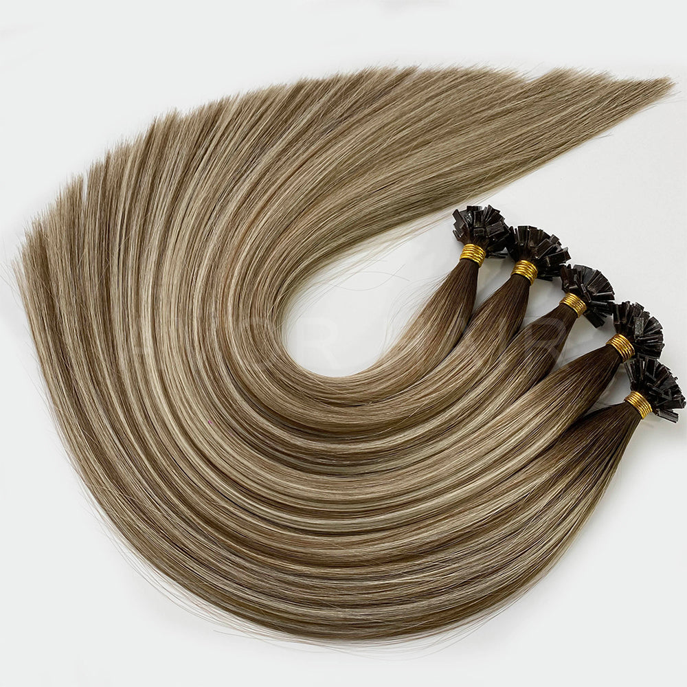 Flat Tip Hair #Balanced Beige Blonde Color Hair