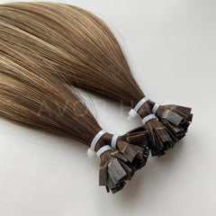 Flat Tip Hair #Smoky Pearl Blonde Color Hair