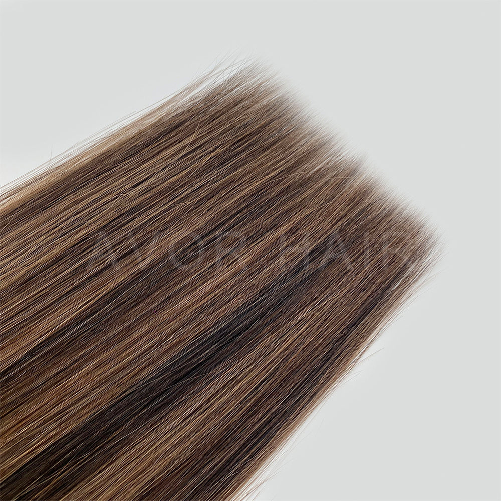 Flat Tip Hair #Dark Base Blonde Blend Color Hair