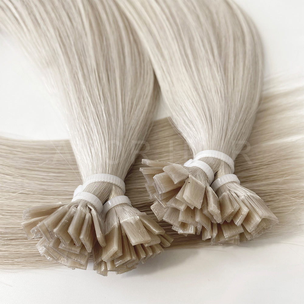 Flat Tip Hair #Cool Ash Blonde Color Hair