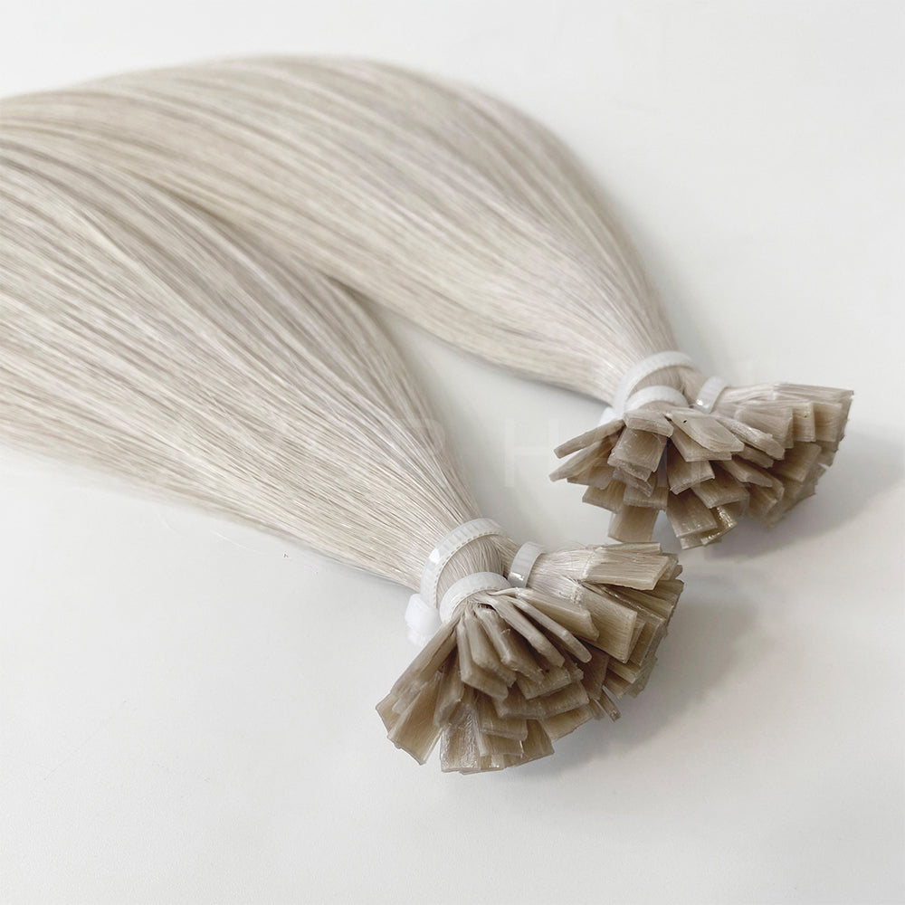 Flat Tip Hair #Cool Ash Blonde Color Hair