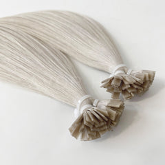 Flat Tip Hair #Cool Ash Blonde Color Hair