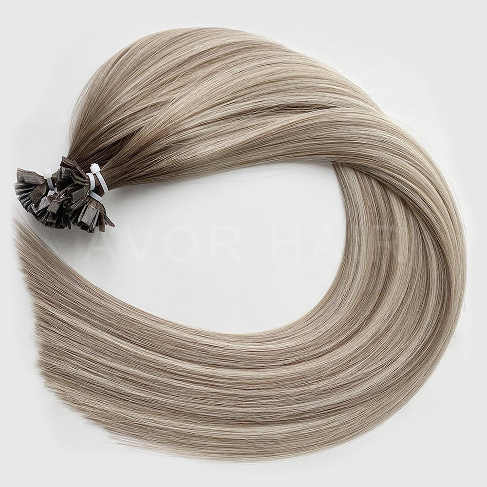 Flat Tip Hair #Cool Ash Fusion Color Hair