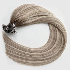 Flat Tip Hair #Cool Ash Fusion Color Hair