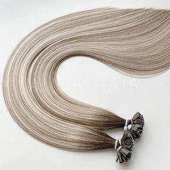 Flat Tip Hair #Cool Ash Fusion Color Hair