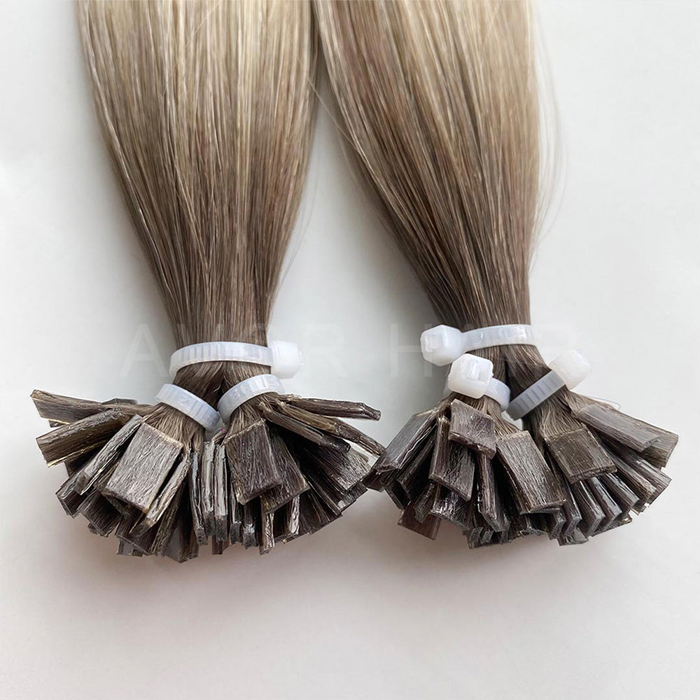 Flat Tip Hair #Cool Ash Fusion Color Hair