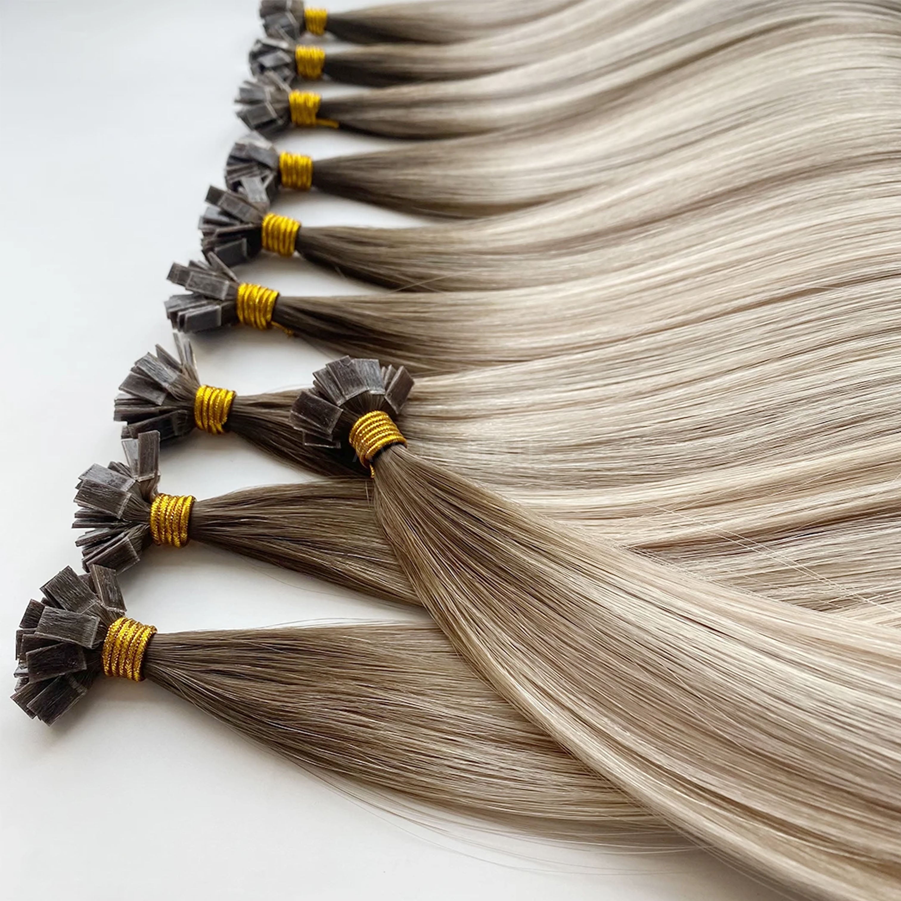 Flat Tip Hair #Iced Light Blonde Color Hair