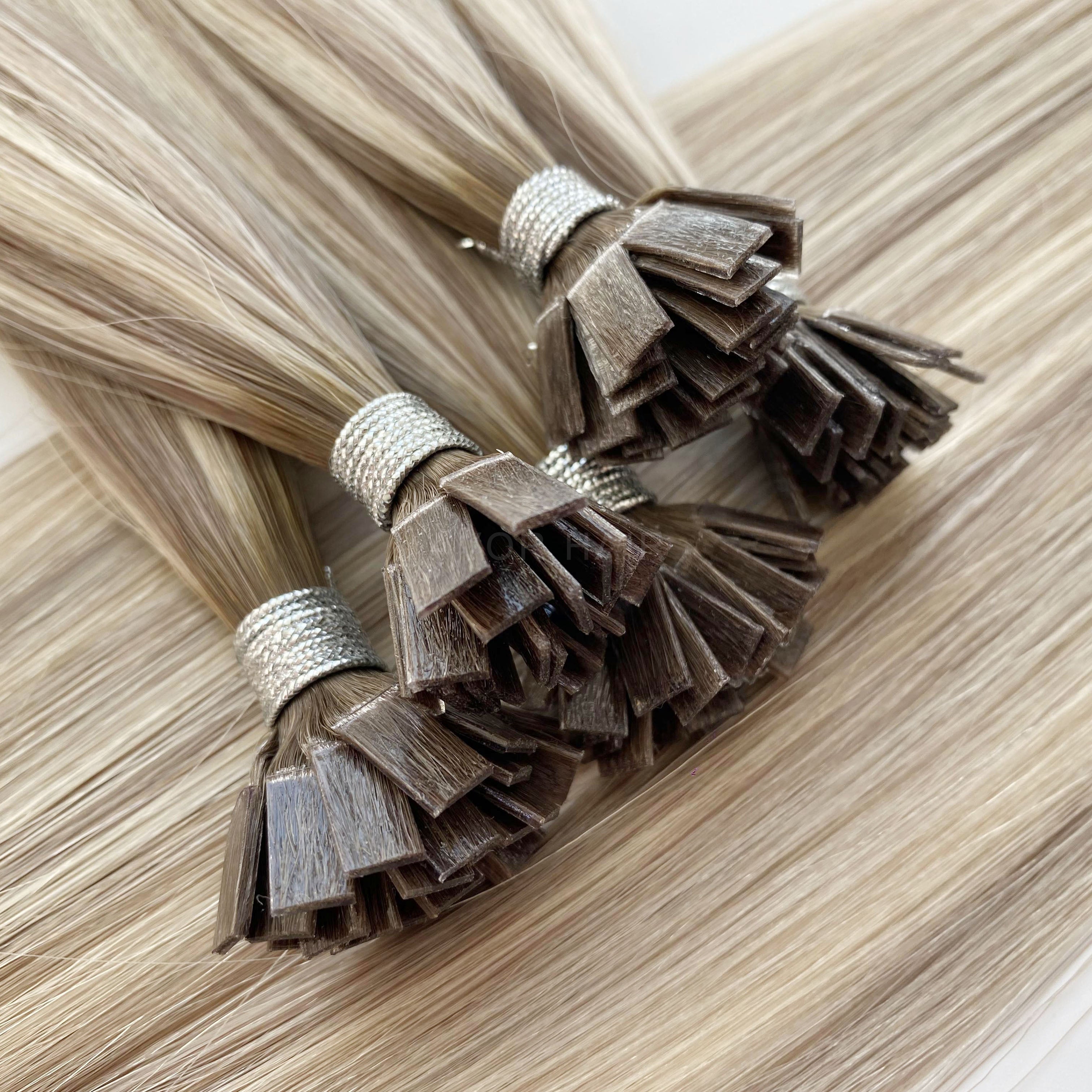 Flat Tip Hair #Iced Light Blonde Color Hair