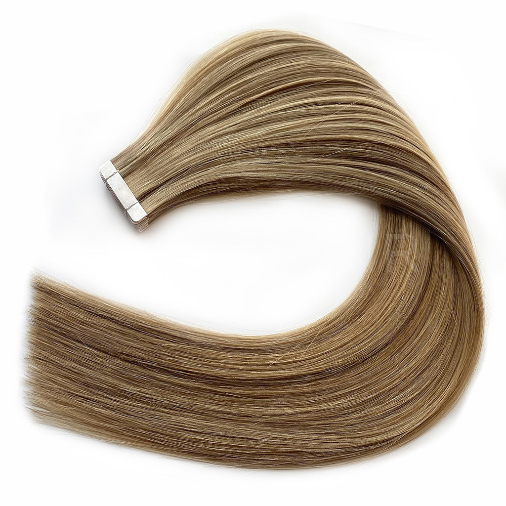 Tape-In Hair #Soft Light Mocha Color Hair