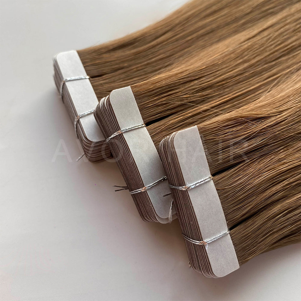 Tape-In Hair #Classic Neutral Brown Color Hair