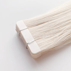 Tape-In Hair #Clean Platinum Blonde Color Hair