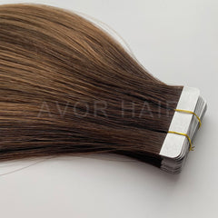 Tape-In Hair #Brown to Blonde Fade Color Hair