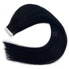 Tape-In Hair #Pure Jet Black Color Hair