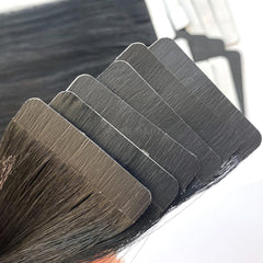 Tape-In Hair #Pure Jet Black Color Hair