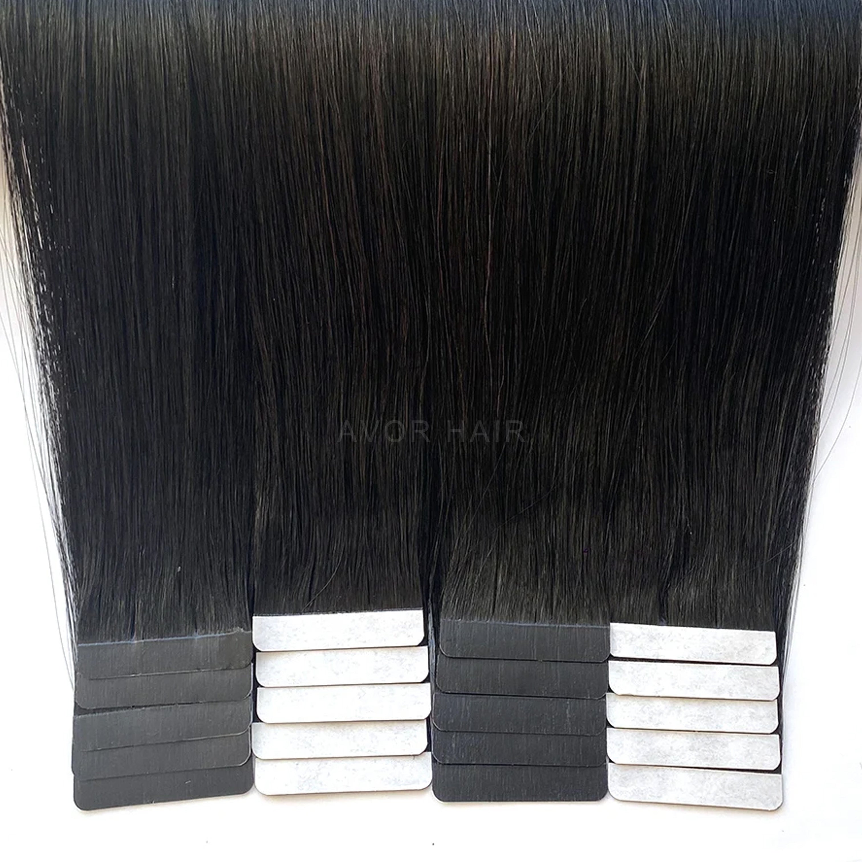 Tape-In Hair #Pure Jet Black Color Hair