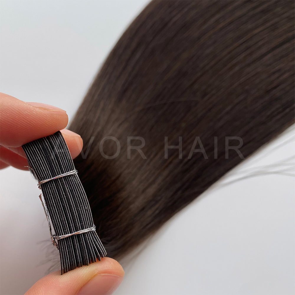 Tape-In Hair #Deep Black Brown Color Hair