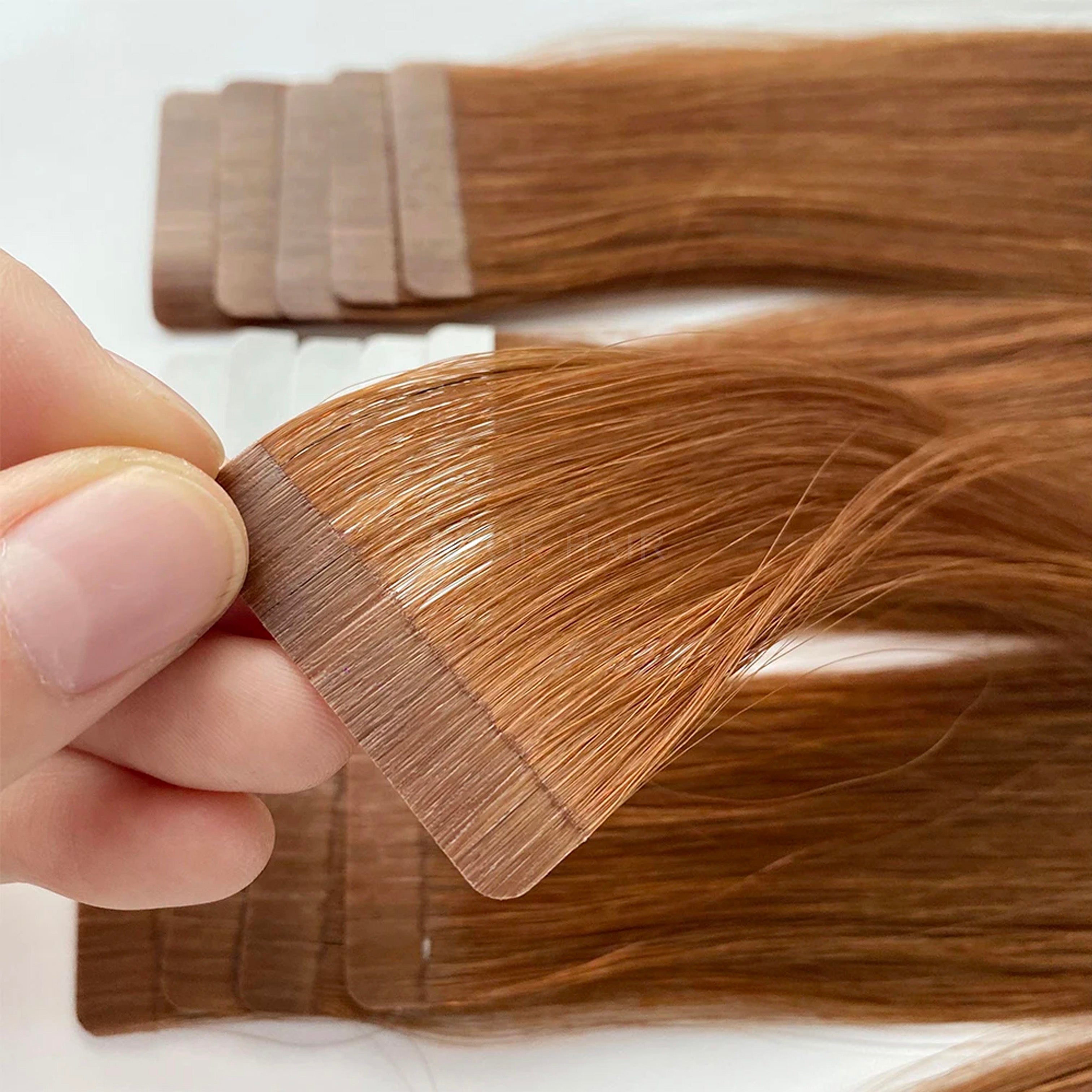 Tape-In Hair #Warm Strawberry Light Blonde Color Hair