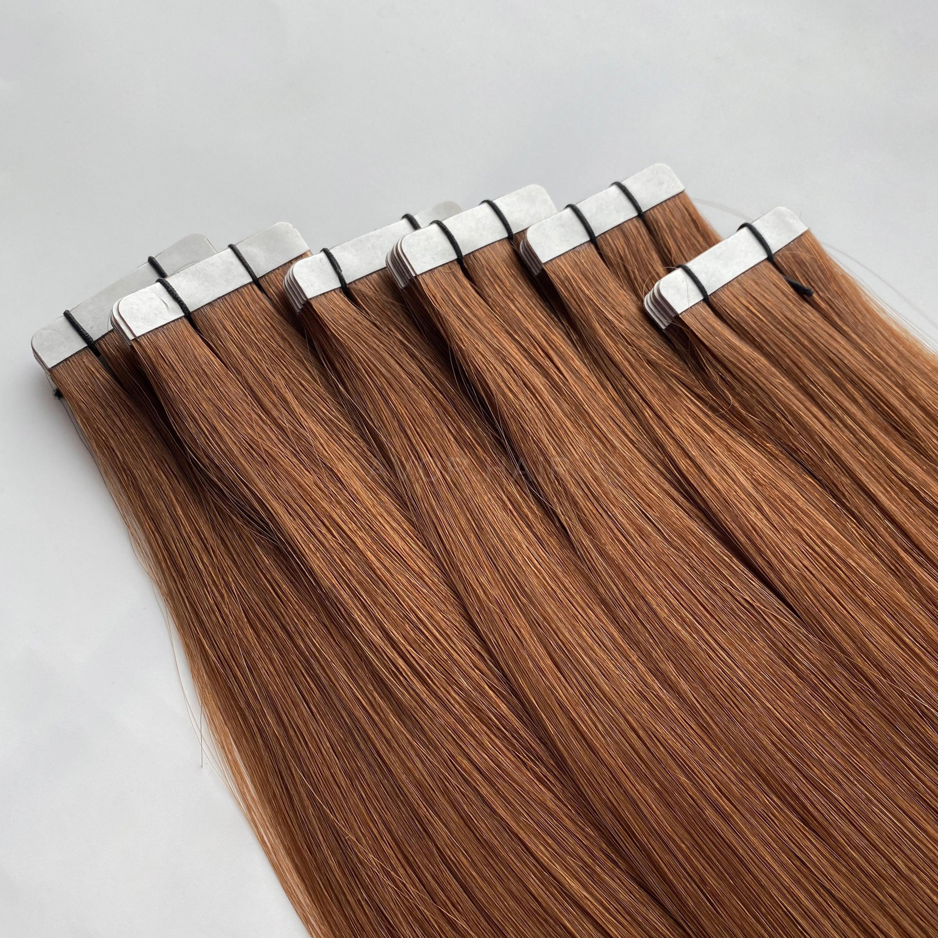 Tape-In Hair #Warm Strawberry Light Blonde Color Hair