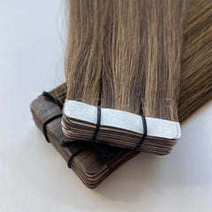 Tape-In Hair #Natural Medium Brown Color Hair