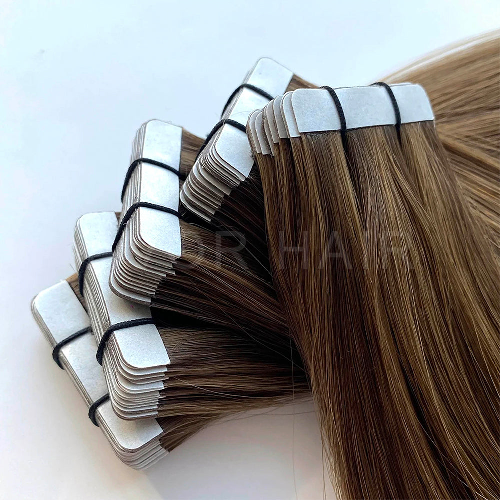 Tape-In Hair #Natural Medium Brown Color Hair