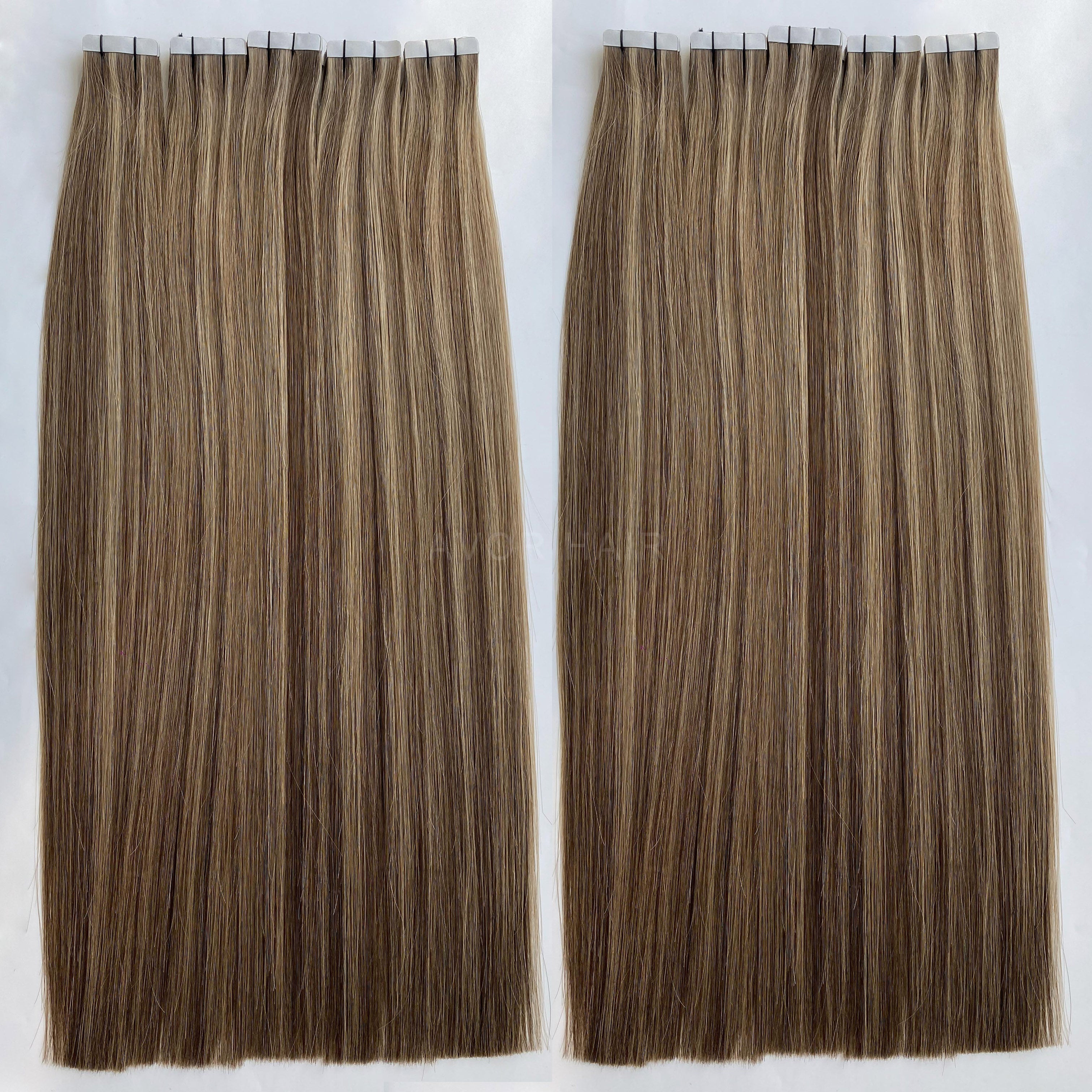Tape-In Hair #Ash Cocoa Brown Color Hair