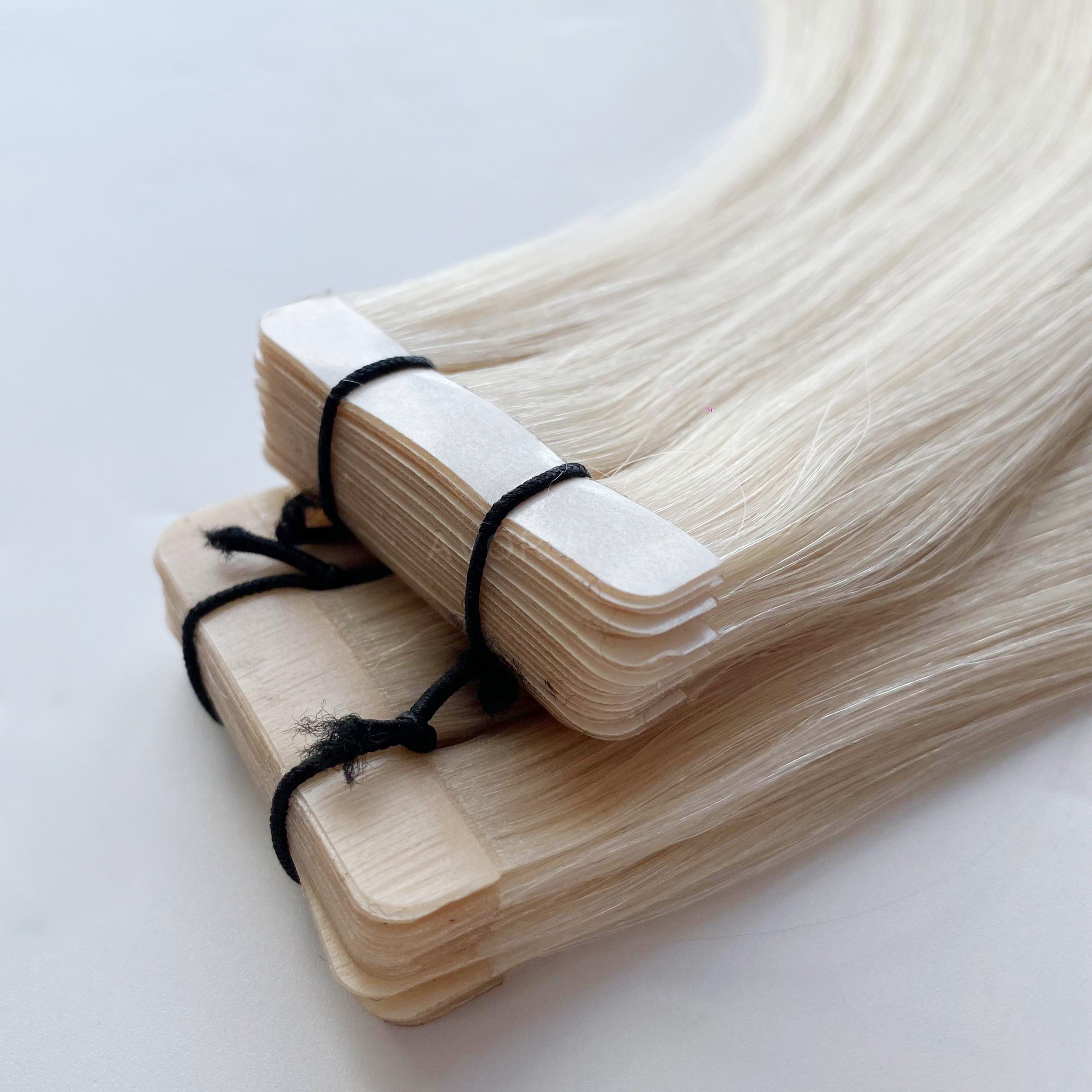 Tape-In Hair #Natural Light Blonde Color Hair